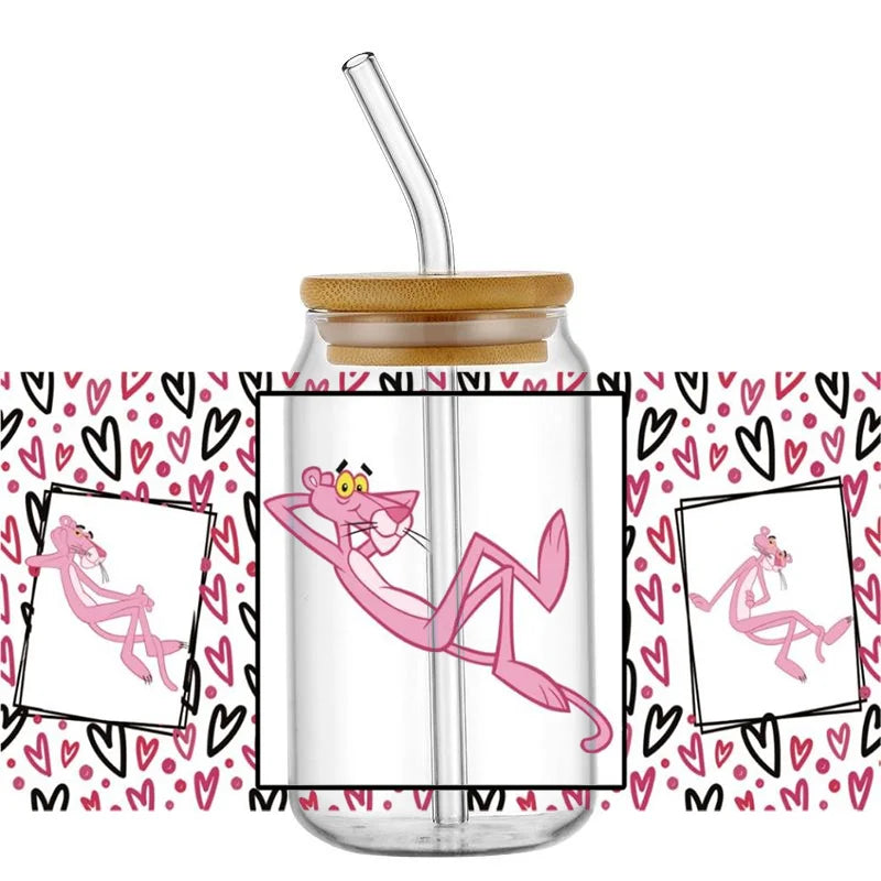 Miniso New pink design Stickers Waterproof  Mug