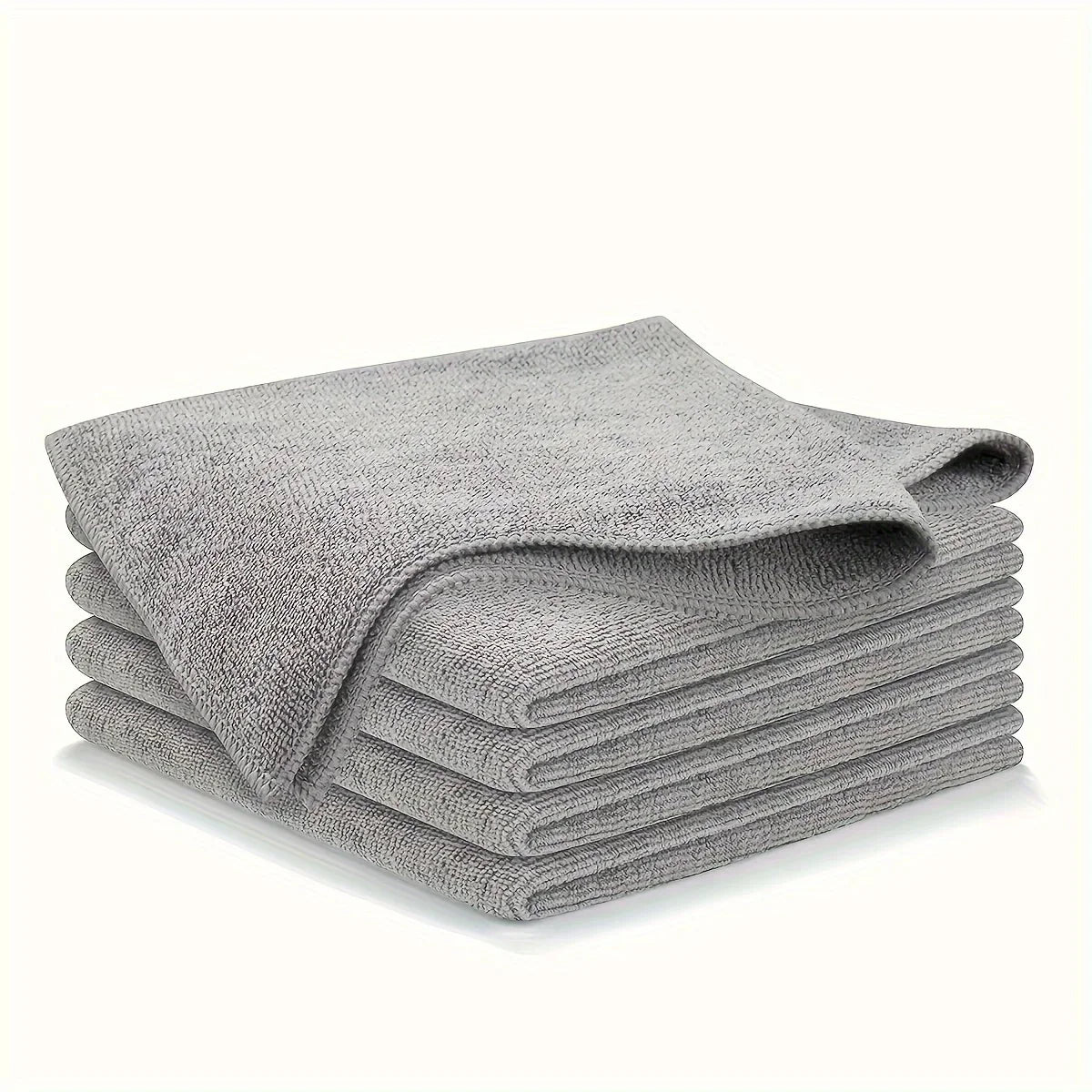 5/10/20pcs Kitchen Towel, Ultra-fine Fiber Light Gray Cleaning Cloth Set,