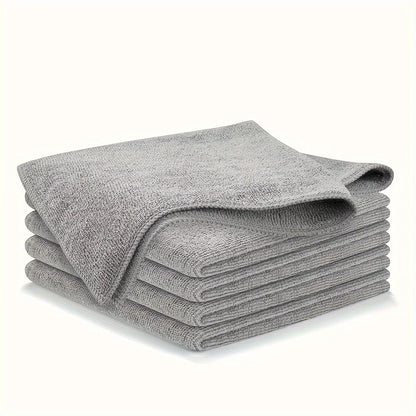 5/10/20pcs Kitchen Towel, Ultra-fine Fiber Light Gray Cleaning Cloth Set,