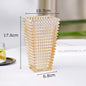 Transparent Crystal Vase Square Edges and Corners Glass Vases Hydroponics Glass Flowers Pots Flower Arrangement Desk Decoration