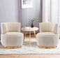 Bucket Swivel Barrel Chairs For Living Room Set Of 2