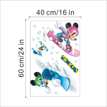 Cartoon Mickey Minnie Mouse Home Wall Stickers
