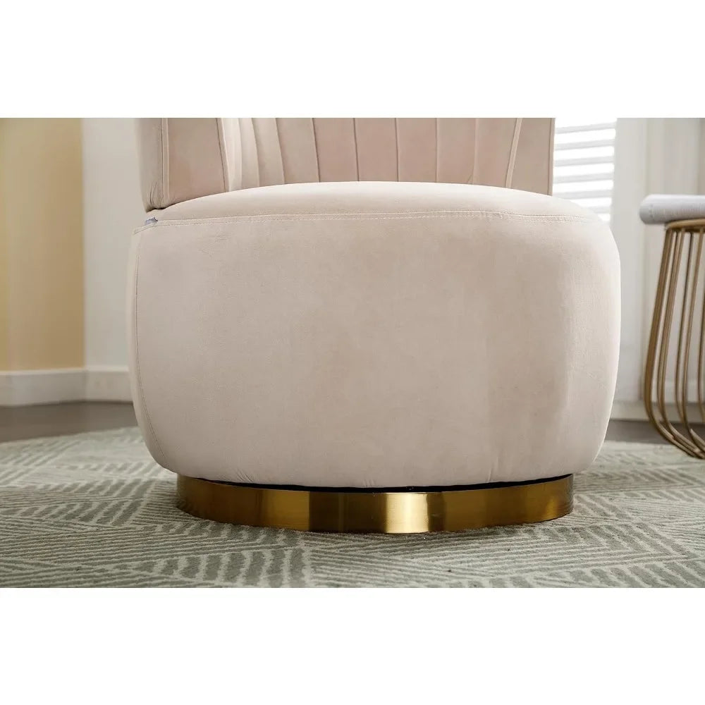 Bucket Swivel Barrel Chairs For Living Room Set Of 2