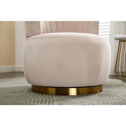 Bucket Swivel Barrel Chairs For Living Room Set Of 2