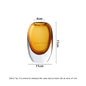 Transparent Glass Vase Crystal Flower Vase Modern Indoor