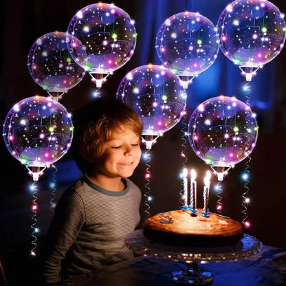 3set Transparent Led Balloons Light Up Balloons