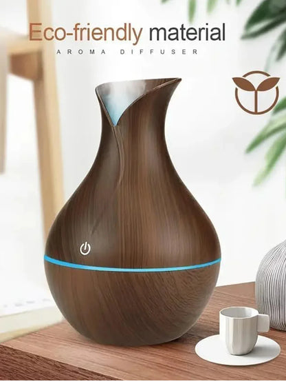 USB Electric  Wood Grain Aroma Diffuser