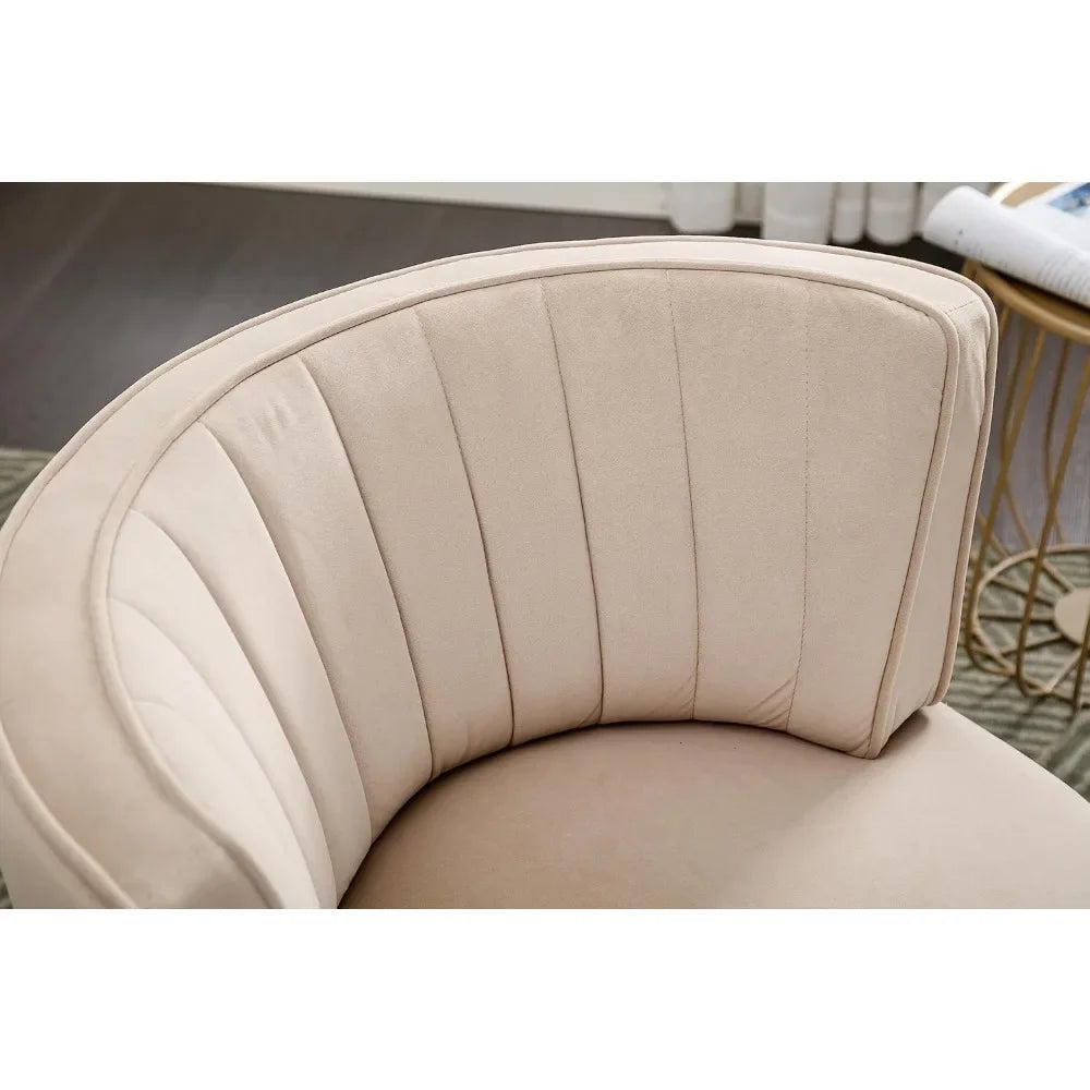 Bucket Swivel Barrel Chairs For Living Room Set Of 2