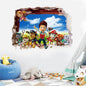 New Hot 3D PAW Children Cartoon Wall Stickers Waterproof Home Decoration Patrols For Kid's Room PVC DIY Vinyl Wallpaper Gifts