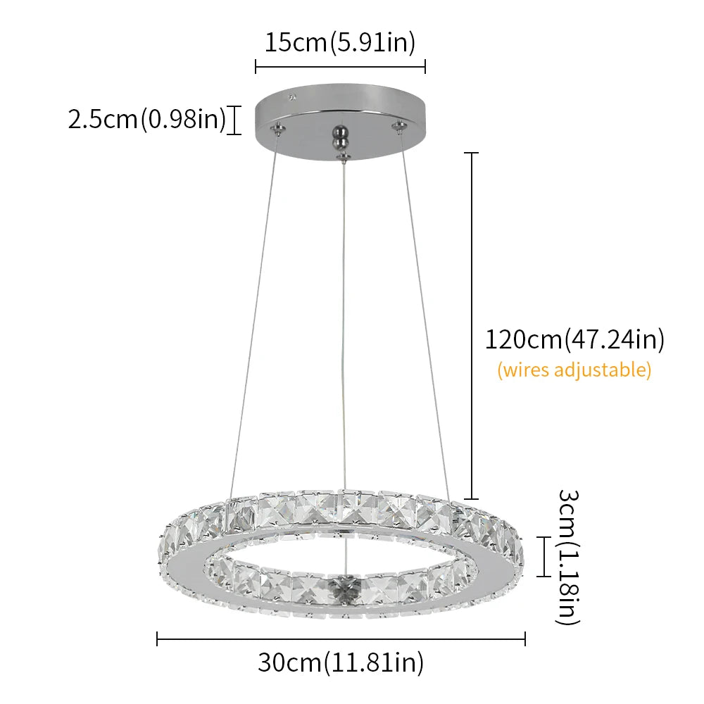 Luxury K9 Crystal Chandelier Pendant Lighting Fixtures