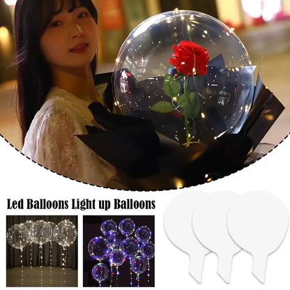 3set Transparent Led Balloons Light Up Balloons