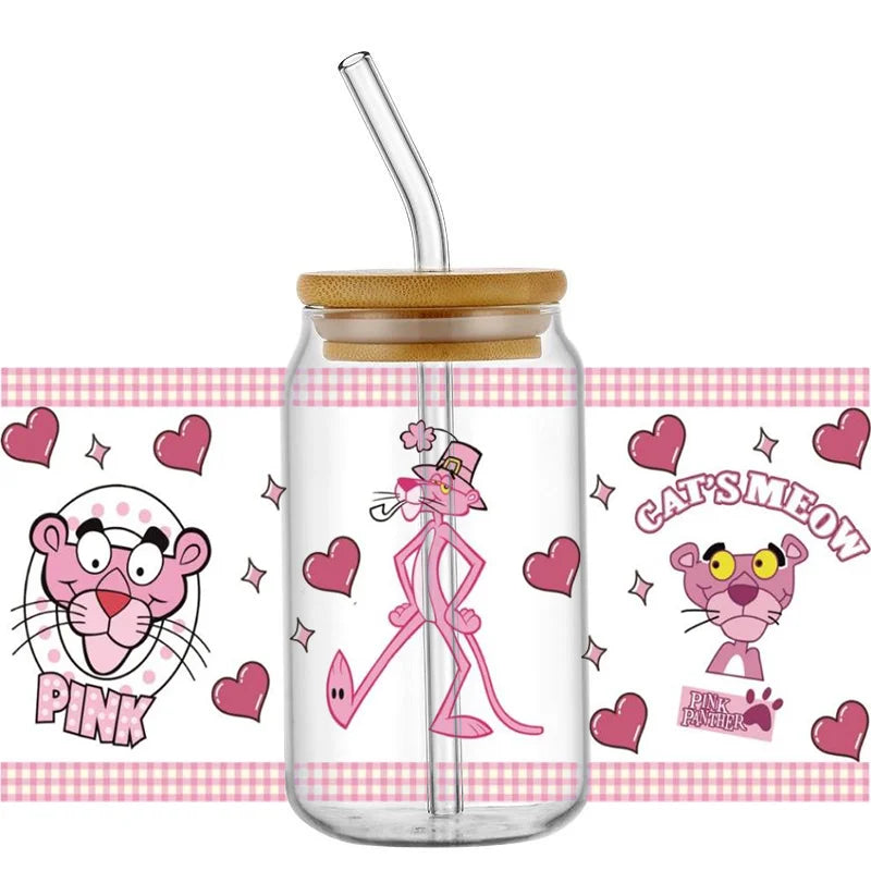 Miniso New pink design Stickers Waterproof  Mug