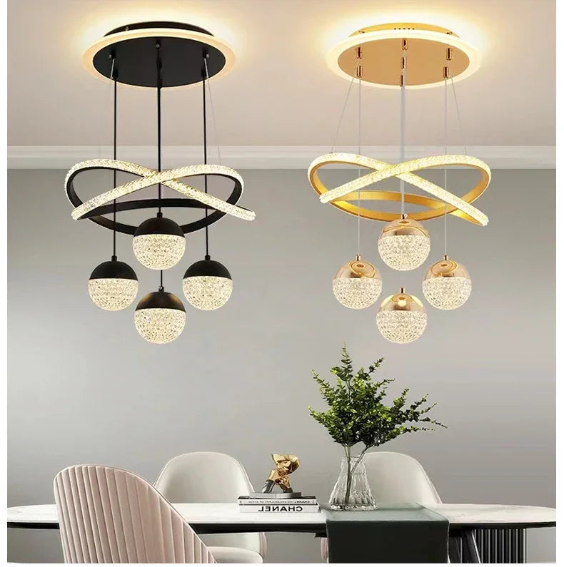 LED Lamp Dining Room Living Ring Dimmable Bedroom