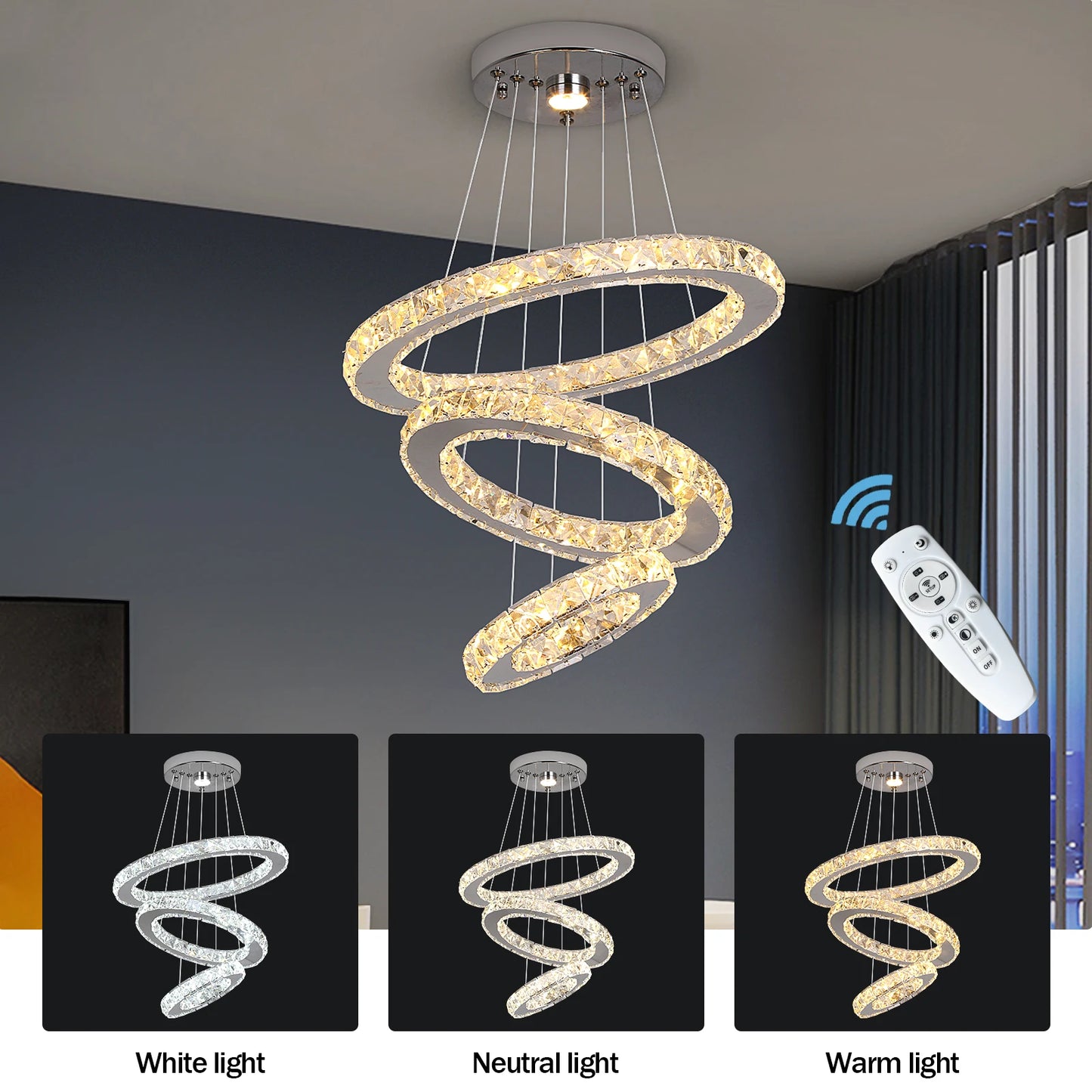 Luxury K9 Crystal Chandelier Pendant Lighting Fixtures