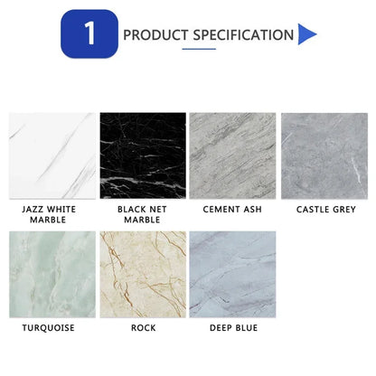20pc PVC Imitation Marble Wall Stickers Self-adhesive Floor Stickers 30*30cm Waterproof Bathroom living Room Decoration Decals