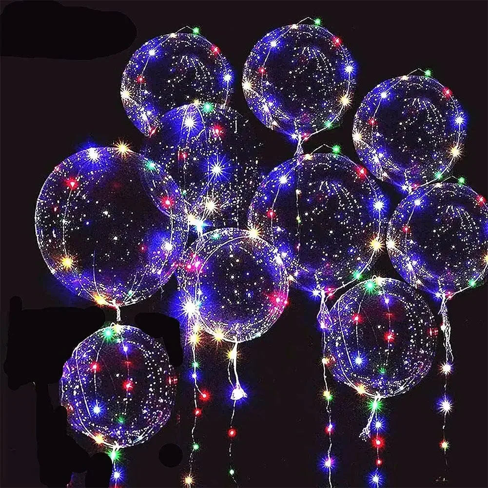 3set Transparent Led Balloons Light Up Balloons