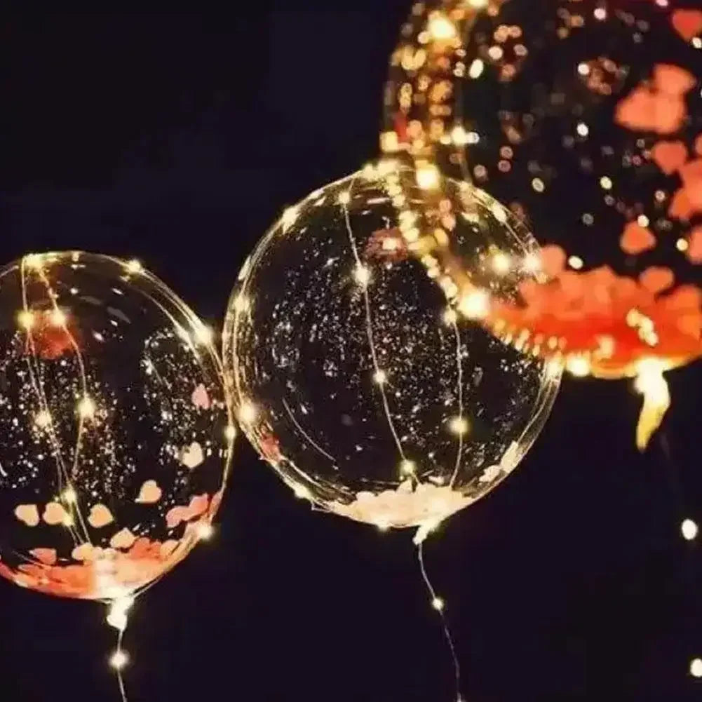 3set Transparent Led Balloons Light Up Balloons