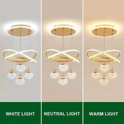 LED Lamp Dining Room Living Ring Dimmable Bedroom