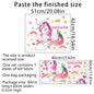 Smiling Unicorn Wall Stickers Background Wall Decor