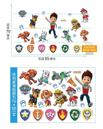 New Hot 3D PAW Children Cartoon Wall Stickers Waterproof Home Decoration Patrols For Kid's Room PVC DIY Vinyl Wallpaper Gifts