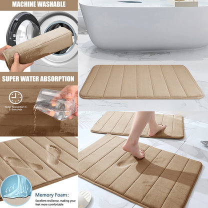 Super Absorbent Bath Mat Memory Foam Carpet