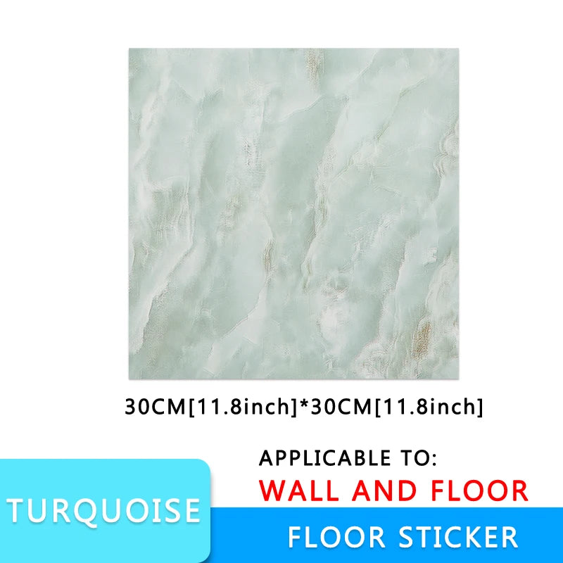 10/pcs PVC Imitation Marble Wall Self-adhesive Waterproof