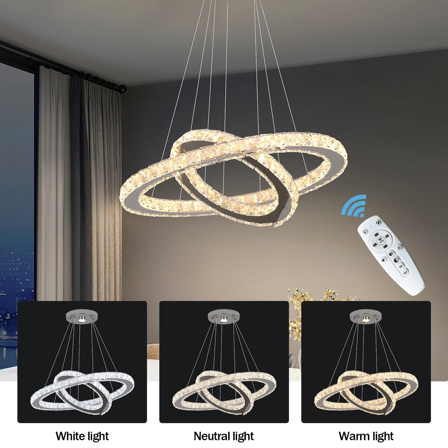 Luxury K9 Crystal Chandelier Pendant Lighting Fixtures