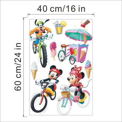 Cartoon Mickey Minnie Mouse Home Wall Stickers