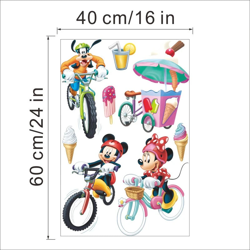 Cartoon Mickey Minnie Mouse Home Wall Stickers